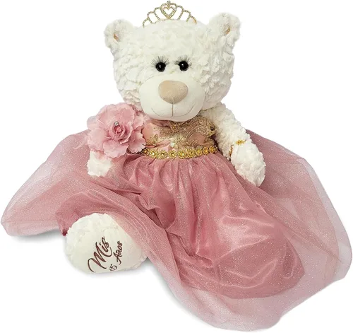 Miniatura 21 de KINNEX COLLECTIONS SINCE 1997 20" Quince Anos Quinceanera Last Doll Osito de peluche con vestido (pieza de centro) ~ ARC16831-4 (azul bebé)