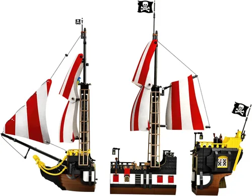 Miniatura 5 de LEGO Ideas Pirates of Barracuda Bay 21322 Kit de construcción, modelo de naufragio pirata con figuras de acción pirata para jugar y exhibir, hace un
