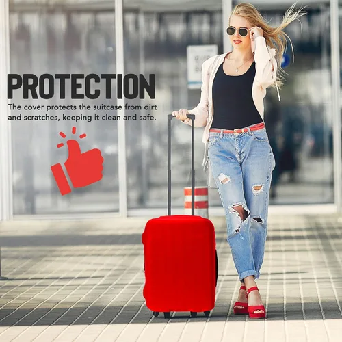 Miniatura 7 de Funda de equipaje de viaje I Protector de maleta aprobado por la TSA I Fundas de equipaje para maleta I Funda de maleta Bolsa I Protector