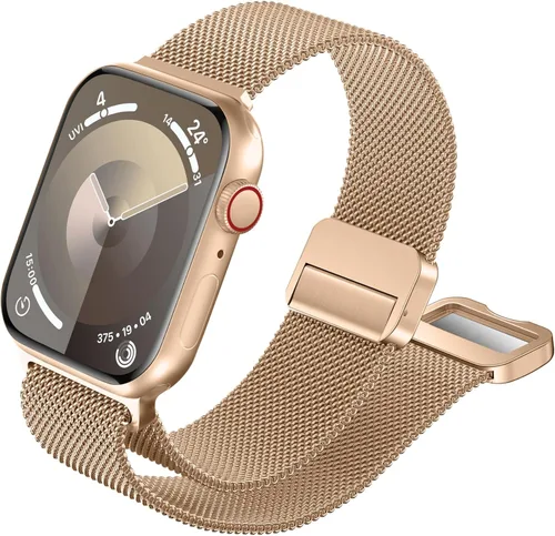 Miniatura 29 de QOKNUL Compatible con correas de Apple Watch de 1.929 in, 1.811 in, 1.772 in, 1.732 in, 1.654 in, 1.614 in, 1.575 in, 1.496 in, correa de malla