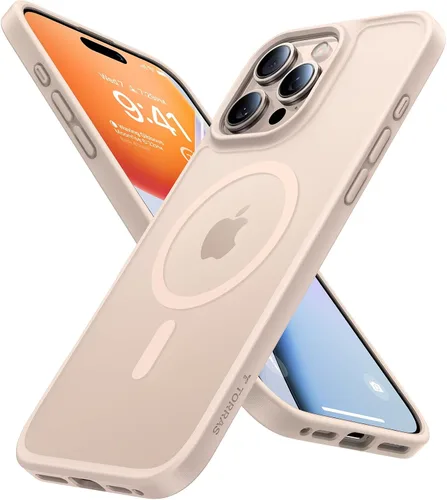 Miniatura 13 de TORRAS Funda ultra magnética para iPhone 15 Pro, [probada en 3 caídas de grado militar] [compatible con MagSafe], a prueba de golpes, translúcida