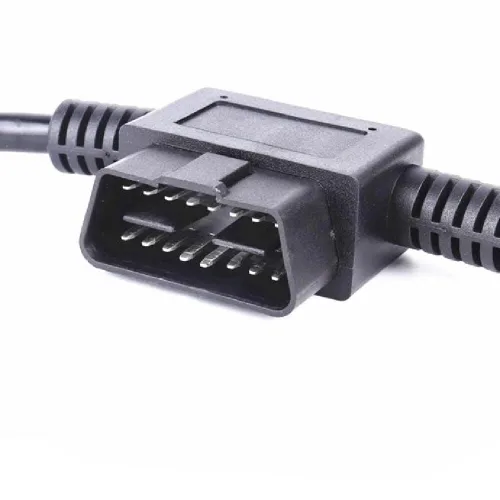 Miniatura 2 de Elecbee OBD2 16 Pin macho a doble 16 pines hembra tipo T Cable de paso 0.1M, compatible con la mayoría de los coches modernos