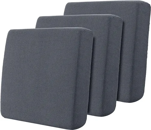 Miniatura 114 de Hokway Fundas de cojín elásticas para sofá Fundas de cojín para sofá Fundas de cojín de asiento de sofá Funda protectora de cojín(Chocolate, Mediano)