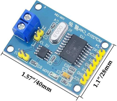 Miniatura 4 de 5 unids MCP2515 CAN Módulo de bus TJA1050 receptor SPI Módulo DC 5V convertidor de fuente de alimentación