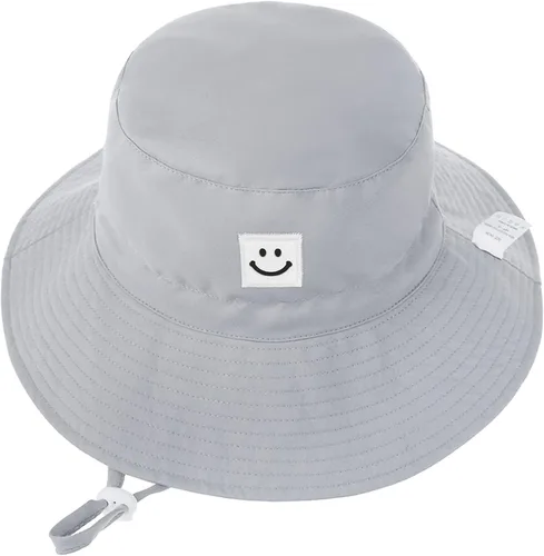 Miniatura 2 de Zando Sombrero de sol para bebé, con cara sonriente, protección solar UPF 50+, sombrero de cubo ajustable para bebé