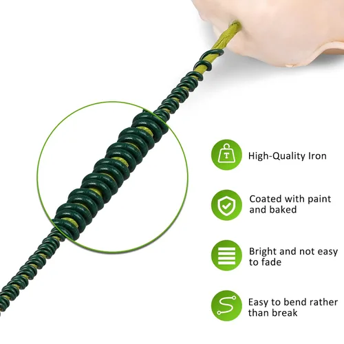 Miniatura 3 de Alambre floral, 110 yardas de calibre 22, alambres verdes para floristería, cables flexibles de alambre verde para manualidades, coronas de Navidad