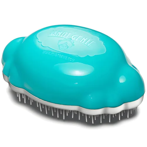 Miniatura 7 de Knot Genie Teeny - Cepillo desenredante para niños (sueño de aguamarina), cepillo desenredante perfecto para cabello rizado, separa suavemente