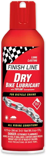 Finish Line Lubricante para bicicleta seca Aerosol de 8 onzas