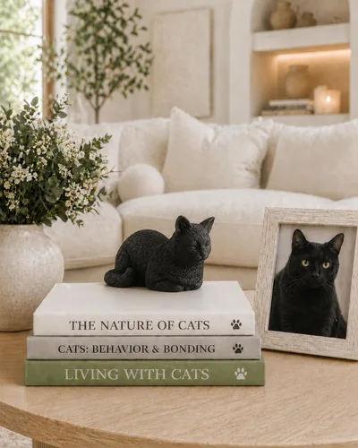 Miniatura 2 de JFSM INC. Figura de gato negro de 3.5 pulgadas, regalos para amantes de los gatos, relleno de calcetines navideños, regalos para amantes