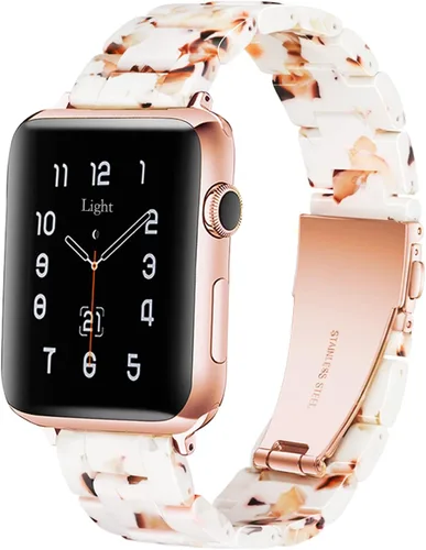 Miniatura 31 de Bandas para Apple Watch Light House - Correas de resina ligera de moda para iWatch para mujeres y hombres 38mm/40mm/41mm/42mm (Series 11 10)