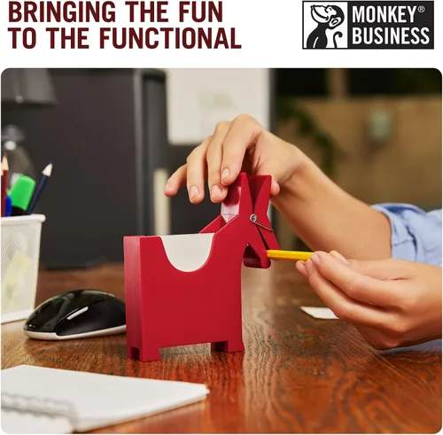 Miniatura 6 de Soporte para notas de la marca Monkey Business en forma de burro. Todos los mensajes del escritorio en un solo lugar, con el diseño en negro