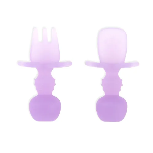 Miniatura 42 de Bumkins Juego de utensilios para bebés, Chewtensils cucharas de silicona para mojar, autoalimentación, destete dirigido por el bebé, aprendizaje