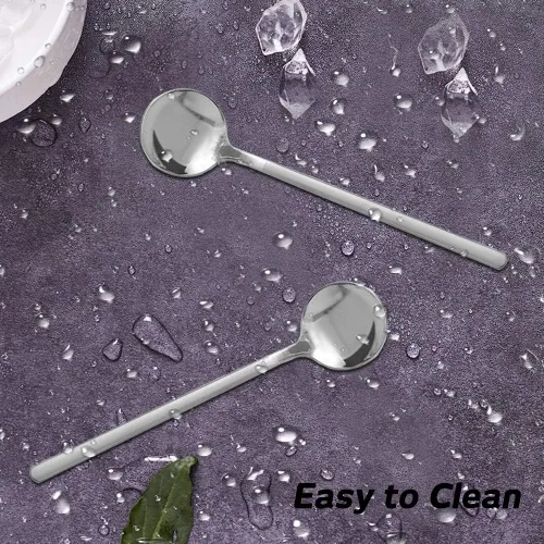 Miniatura 6 de findTop - Juego de 8 cucharas de café expreso de acero inoxidable, mini cucharaditas para café, té británico, postre, pastel, helado, capuchino, 5.3