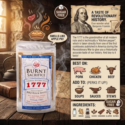 Miniatura 8 de Burnt Sacrifice Big 7 BBQ Rub Spices and Seasonings Set (7 paquetes de 3.5 onzas) Celebra la herencia estadounidense, gran regalo para hombres o papá