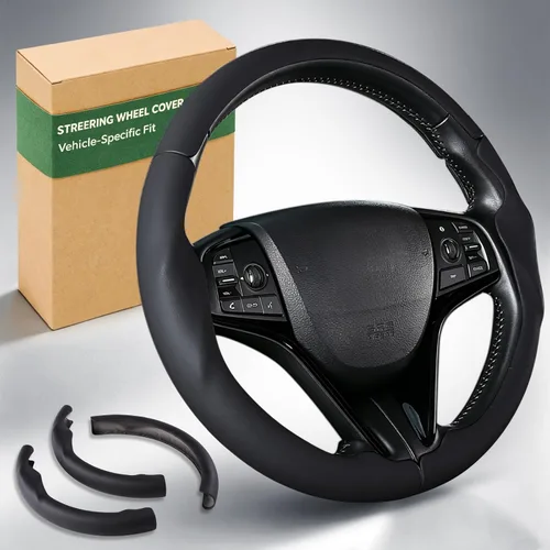 Miniatura 13 de Aimato Funda de volante personalizada para Honda Civic 2012-2015, delgada, antideslizante, resistente a los arañazos, accesorio exclusivo para Honda