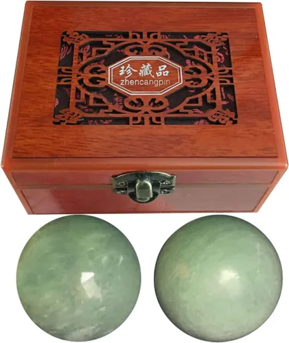 Miniatura 7 de Pelota Baoding gris oscuro, bola de masaje china para deportes de salud, utilizada para descompresión de la mano bola de ejercicio