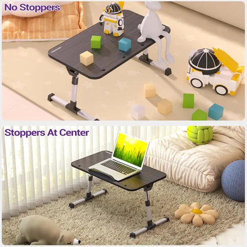 Miniatura 3 de NEARPOW Mesa portátil para laptop, escritorio ajustable en altura y ángulo, plegable para cama, sofá, escritura en el suelo