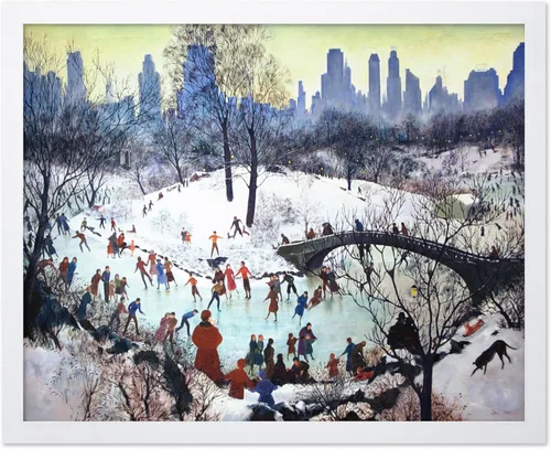 Miniatura 24 de Poster Master Impresión de pintura vintage de árbol de Navidad, póster retro de vacaciones, arte de invierno, diseño abstracto melancólico de pared
