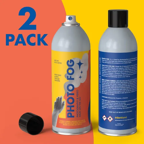 Miniatura 6 de [Paquete de 2] Spray de atmósfera de niebla fotográfica fabricado en los Estados Unidos para fotógrafos y cineastas, alternativa segura a la máquina