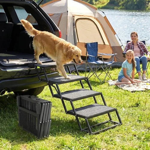 Miniatura 10 de Rampa para perros para automóvil, 76 x 20 pulgadas, rampa extra ancha para perros grandes, rampa antideslizante para perros con 2 almohadillas