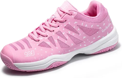 Jakcuz Zapatos de tenis de bádminton para hombres y mujeres zapatos de raqueta tenis de voleibol para entrenamiento de cancha en interiores y