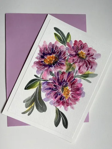 Miniatura 4 de Tarjetas Especiales pintadas a mano