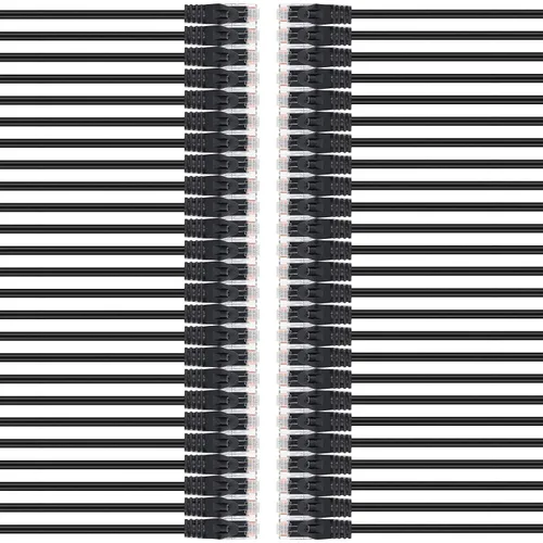 Miniatura 12 de GEARit Paquete de 50 cables de conexión Cat6 de 0.5 pies/6 pulgadas, cable Ethernet Cat 6 sin enganches, flexible y suave, serie premium, color negro