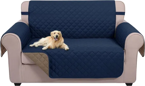 Miniatura 119 de U-NICE HOME Funda de sofá reversible para perros con correas elásticas, resistente al agua, protector de muebles para mascotas, funda de sofá