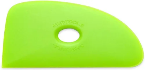Miniatura 7 de Mudtools Costilla Polimérica Azul Tamaño 4 Firme - Triple Radio - Cerámica, Cerámica, Arcilla - B4 Azul - Firme (B4)