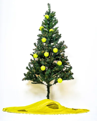 Miniatura 6 de Adorno de pickleball - Adorno navideño de tamaño real para árbol, regalo divertido para amantes del pickleball, decoración navideña deportiva, 1