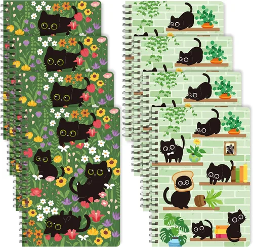 Miniatura 26 de B1ykin Cuadernos en espiral A5, 2 unidades, 50 hojas, 100 páginas, encuadernados con alambre, regalo de agradecimiento al profesor, cuaderno