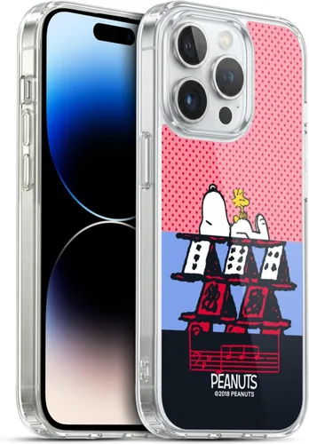 Miniatura 369 de Head Case Designs Funda de gel con licencia oficial de Peanuts Snoopy & Woodstock Halfs and Laughs [protección de grado militar] compatible