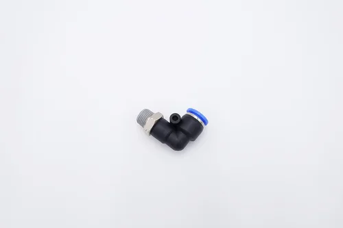Miniatura 4 de Empuje para conectar conexión de tubo de 1/4" OD x 1/8" rosca NPT macho, codo neumático macho de aire línea de agua de aire de 90 grados codo