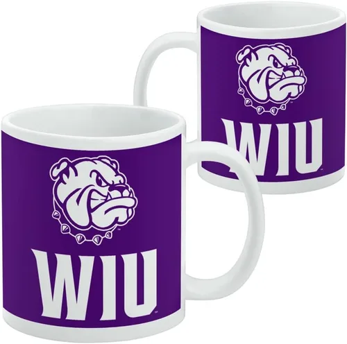 Miniatura 2 de Taza de cerámica con el logo de Western Illinois University Leathernecks, tazas de regalo novedosas para café, té y bebidas calientes, 11 oz, blanca