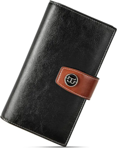 Miniatura 78 de BOSTANTEN - Cartera de piel auténtica para mujer con bolsillo con cremallera), BL3162011Kcoffee