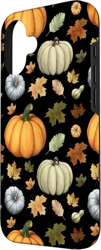Miniatura 2 de iPhone 16 Falling Leaves Autumn and Pumpkin Happy Fall Case