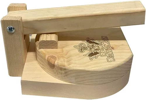 Miniatura 2 de Tortilla Prensa redonda de madera Fabricante Tortilladora de Madera Redonda
