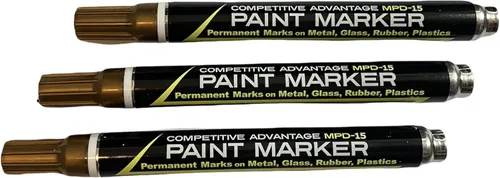 Miniatura 10 de Marcador de pintura esmaltada de ventaja competitiva MPD Permanente Impermeable Resistente a los rayos UV Blanco