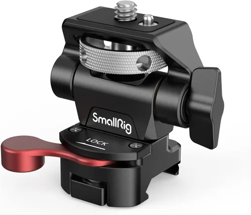 SMALLRIG Soporte para monitor de campo con abrazadera NATO, soporte para monitor de cámara para monitor de 5 y 7 pulgadas, giratorio e inclinable