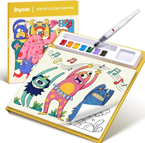 Miniatura 16 de JoyCat Libros de colorear con pintura y agua para niños pequeños, juegos de pintura acuarela para niños de 3-5 4-8 años, juguete de dibujo