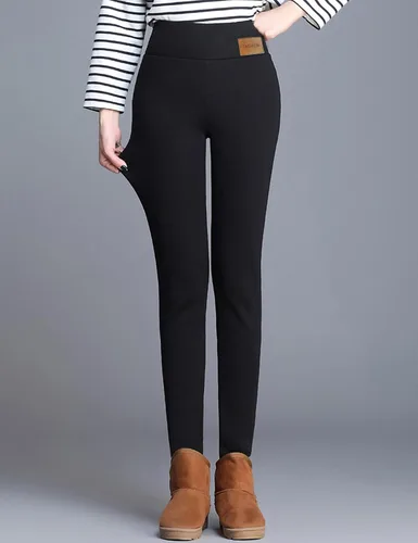 Miniatura 5 de Yeokou - Pantalones deportivos abrigados de invierno para mujer, con forro de sherpa