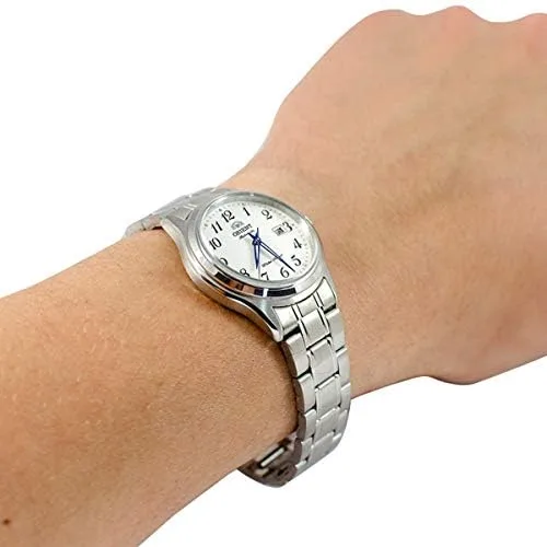 Miniatura 2 de Orient Reloj automático para mujer con correa de acero inoxidable gris 22 modelo FNR1Q00AW0