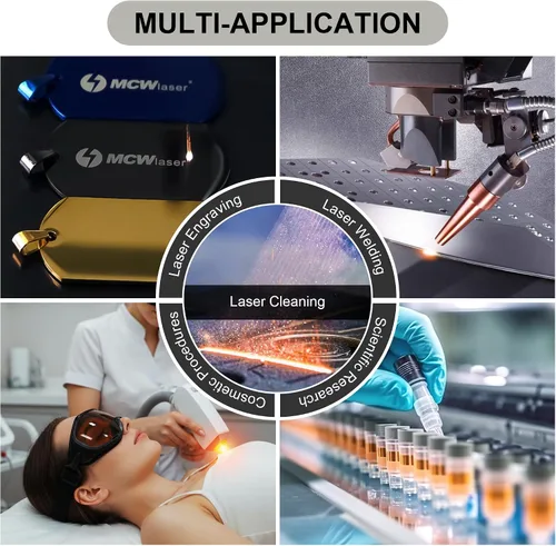 Miniatura 8 de MCWlaser 190-540nm y 800-1700nm Gafas de Seguridad Láser OD5+, Protección Yag, Láser Azul, Verde y Luz UV, Anteojos de Protección Láser para 405nm