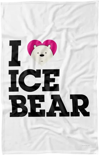 Miniatura 6 de LOGOVISION We Bare Bears - Manta de forro polar con diseño de corazón de 36 x 58 pulgadas