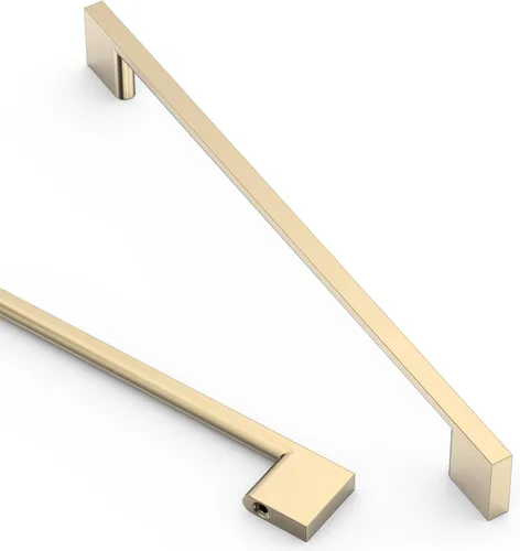 Miniatura 9 de Asidrama - Paquete de 10 manijas de gabinete de cocina de oro cepillado de 3 pulgadas (76mm), tiradores de gabinete, herrajes para gabinete