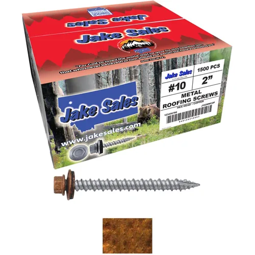 Miniatura 11 de Brite - Tornillos para techos de metal blanco (10 x 2 unidades), cabezal de arandela hexagonal, arranque automático/roscado, arandela EPDM, 3 x 250