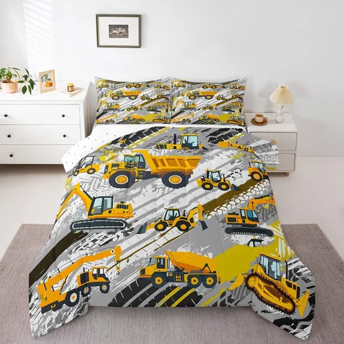 Miniatura 32 de Juego de edredón de videojuegos para niños, niñas y hombres, juego de ropa de cama con estampado de consola de videojuegos negro, decoración