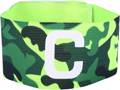 Fydun Brazo de capitán de camuflaje, de nailon duradero, para equipos al aire libre, grupos deportivos, brazaletes de fútbol ajustables, color