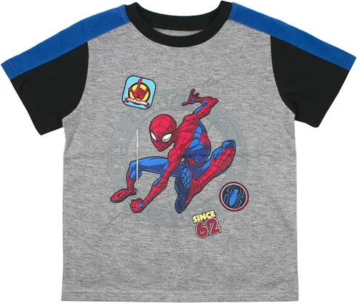 Miniatura 4 de Marvel playeras del hombre araña para niños, paquete de 3