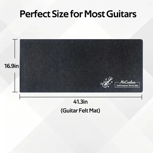 Miniatura 3 de Kit de alfombrilla de reparación de guitarra con reposabrazos, alfombrilla de trabajo de fieltro, enrollador de cuerdas, herramientas de pulido